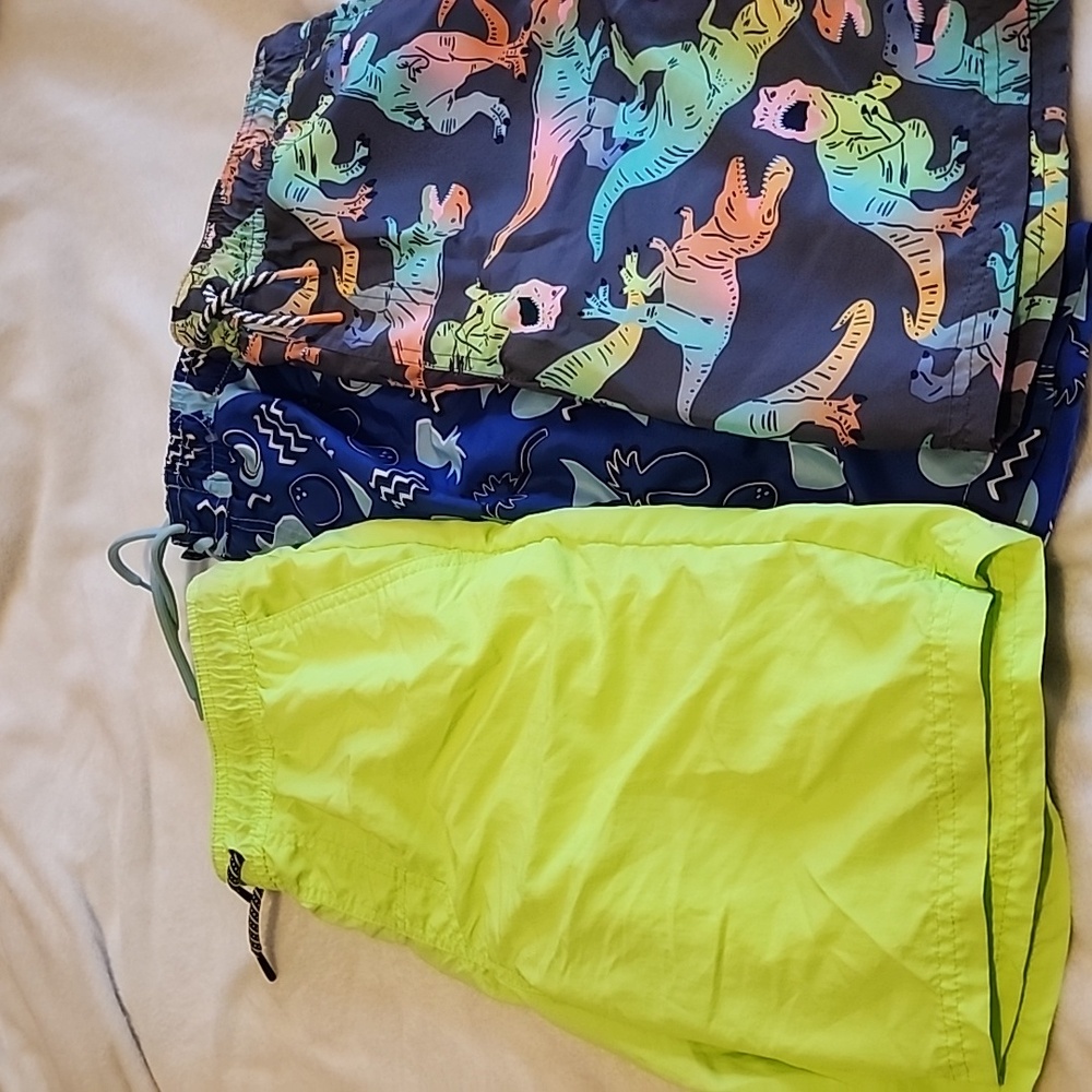 3 pair of boys swim trunks